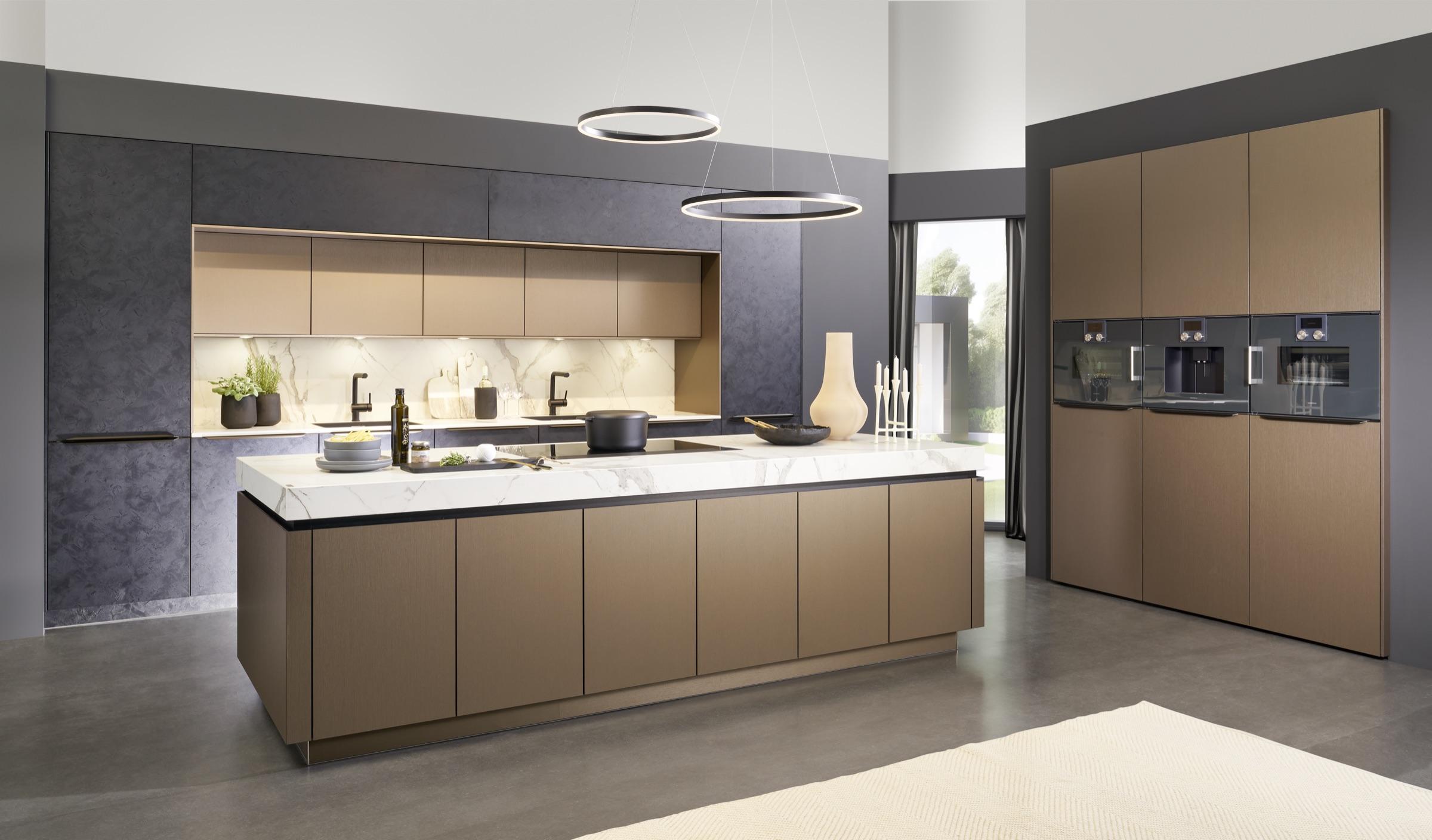 Rational 'Tio' kitchen in bronze woodgrain